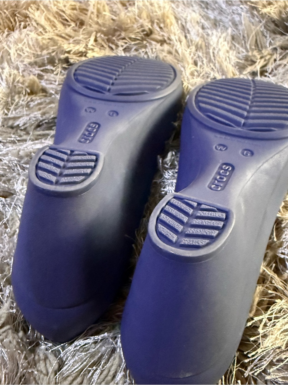 Crocs Blue Lina Wedge Heels - Picture 7 of 8
